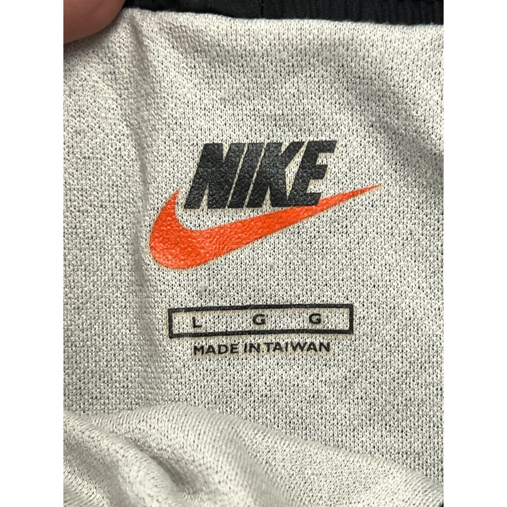 Nike Athletic Shorts Mens Large Black Swoosh Elastic Waist Running Performance - Picture 6 of 8